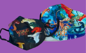 New set/2 Wings of Fire kids face masks
